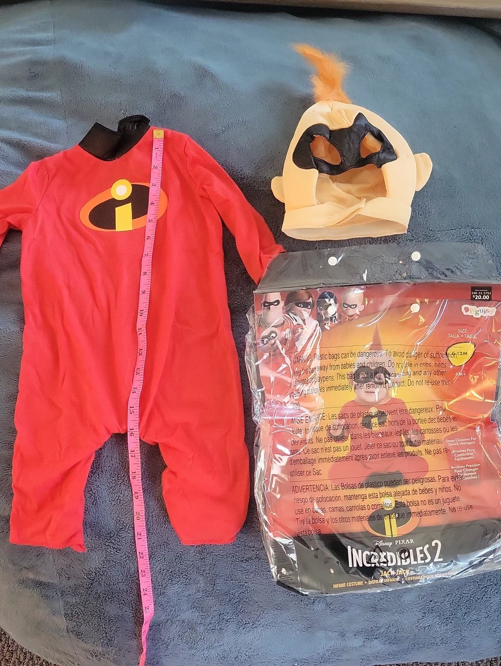 Incredibles Baby Halloween Costume 6-12 Months